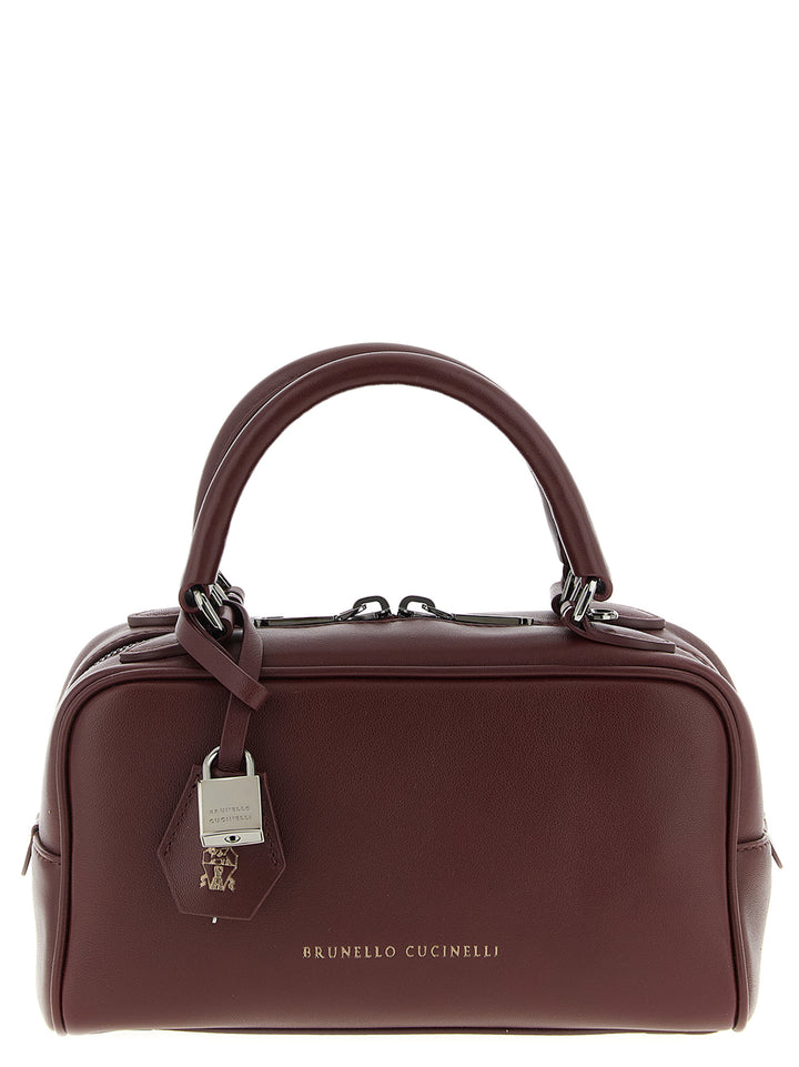 Brunello Cucinelli Boston Explorer Hand Bags - Bordeaux | 46d56404e34b3a11ef2f308fe8a10782a3083d3f