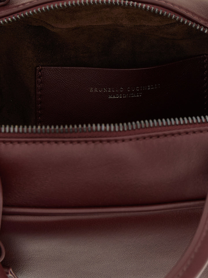 Brunello Cucinelli Boston Explorer Hand Bags - Bordeaux | dbc4246cc6539e4b2dc1067311da523362b55c5d