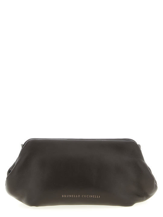 Monile Chain Bag Crossbody Bags Brown