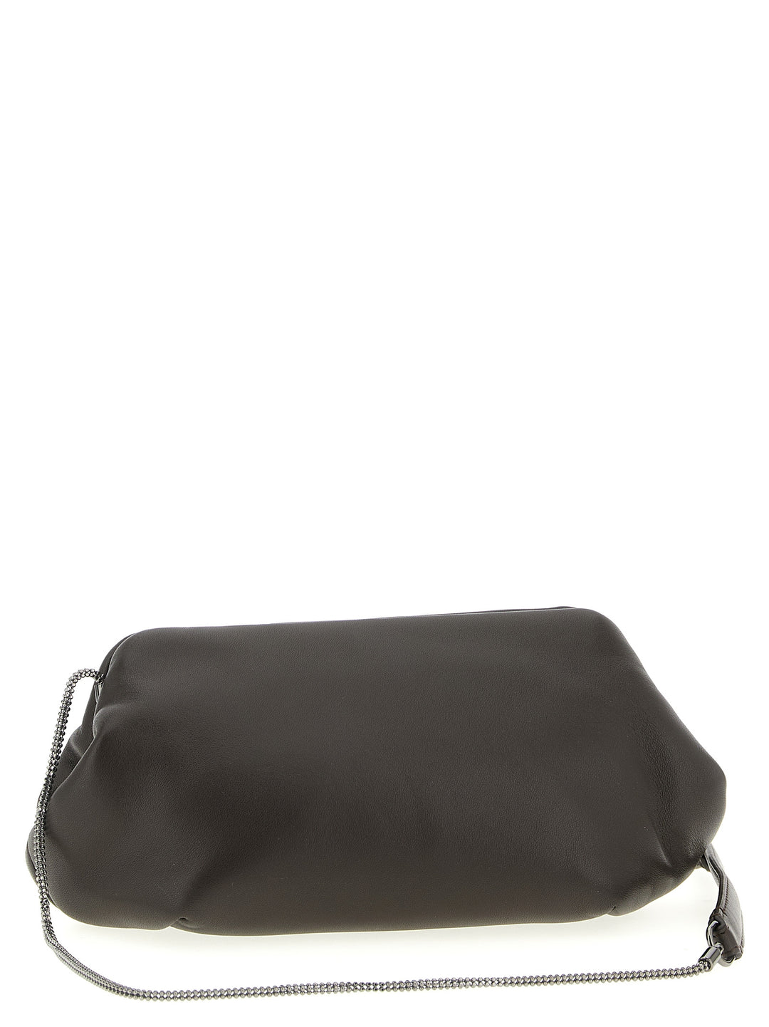 Brunello Cucinelli Monile Chain Bag Crossbody Bags - Brown | bcc470a5347392c67a49f1b1b58836cd46639ecb