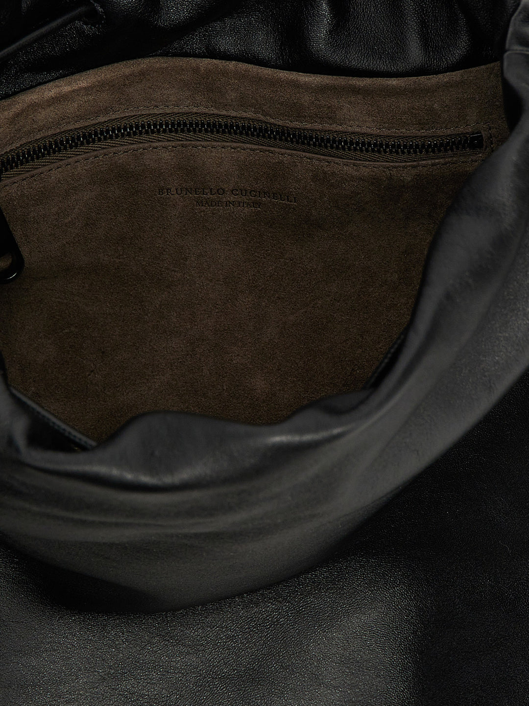 Brunello Cucinelli Bucket Mellow Hand Bags - Black | f070639aae65dc7405f1e6b637a467c0998b68e4