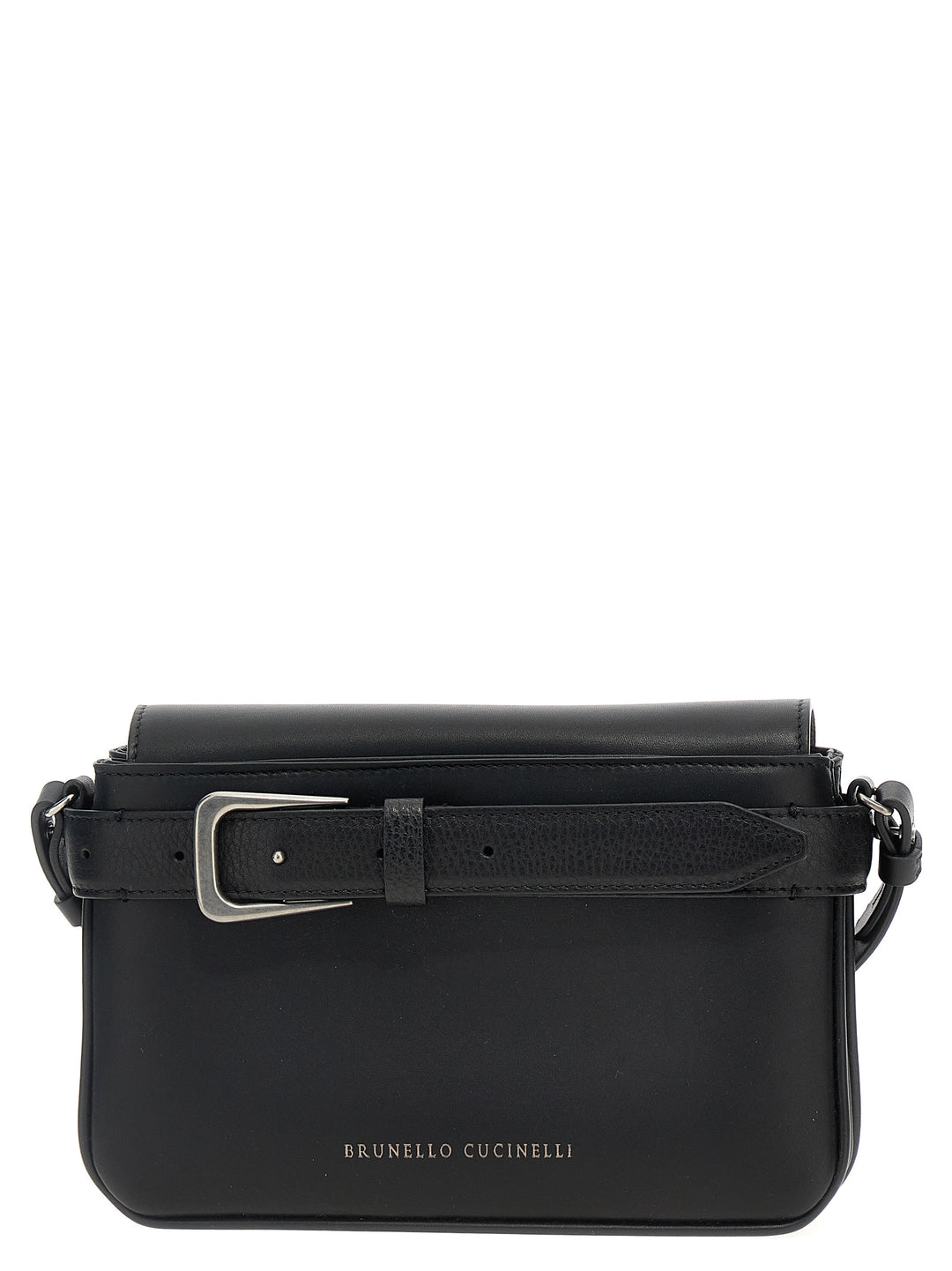 Belt Detail Crossbody Bags Black