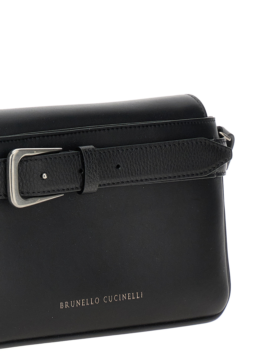 Belt Detail Crossbody Bags Black