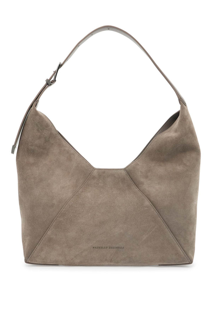 Borsa Hobo Bc Duo In Pelle Scamosciata