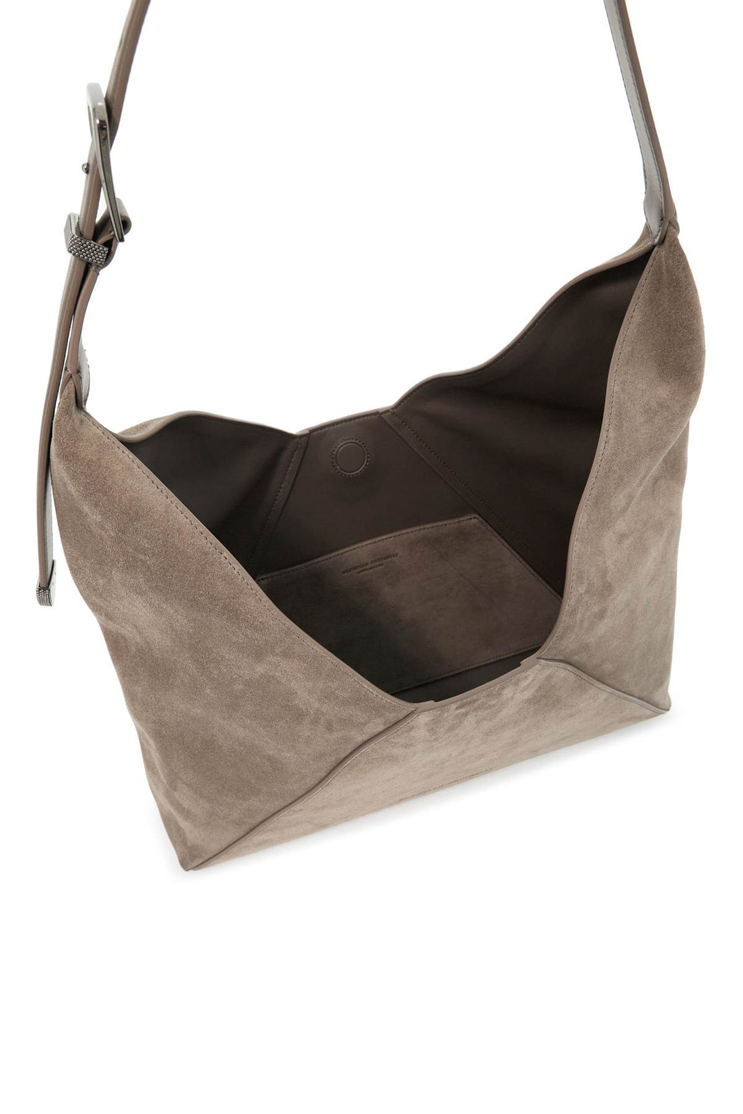 Borsa Hobo Bc Duo In Pelle Scamosciata