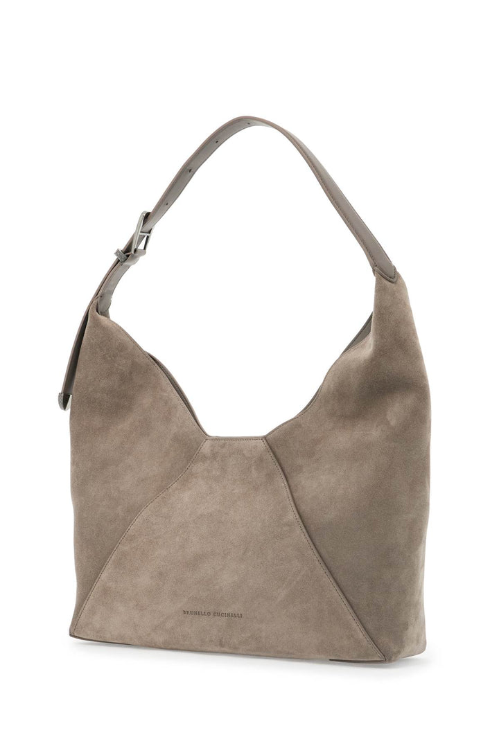 Borsa Hobo Bc Duo In Pelle Scamosciata