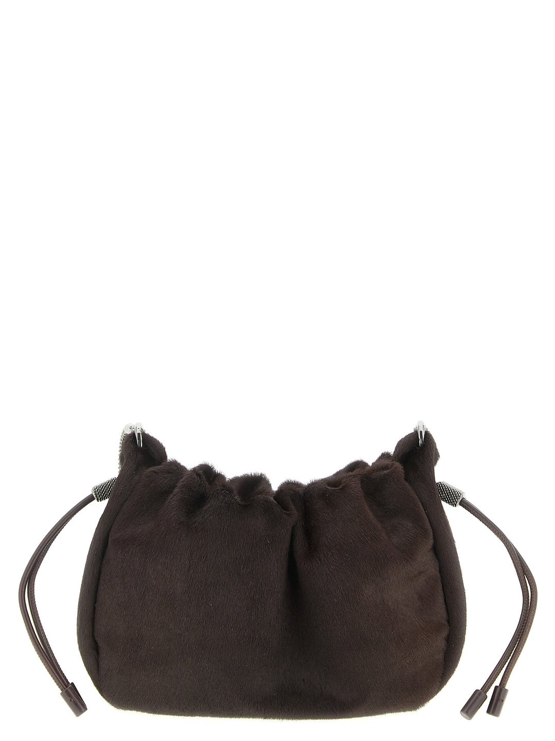 Brunello Cucinelli Bucket Mellow Crossbody Bags - Brown | 8aa5af31d2eae8d3cd417ae2532537bca0dc001d