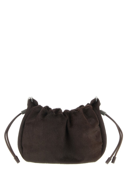 Bucket Mellow Crossbody Bags Brown