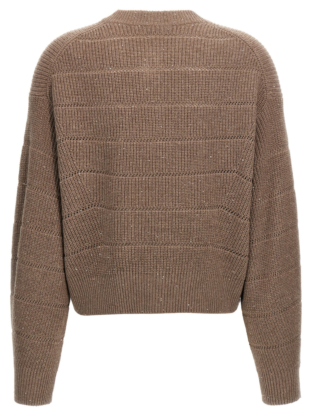Brunello Cucinelli Rustic Dazzling Net Sweaters and Cardigans - Brown | b6ca1c151d522d156246d895719105e178c90e42