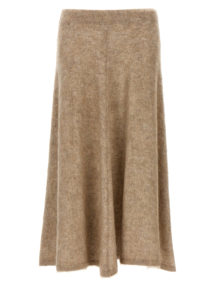 Mohair Skirt Skirts Beige