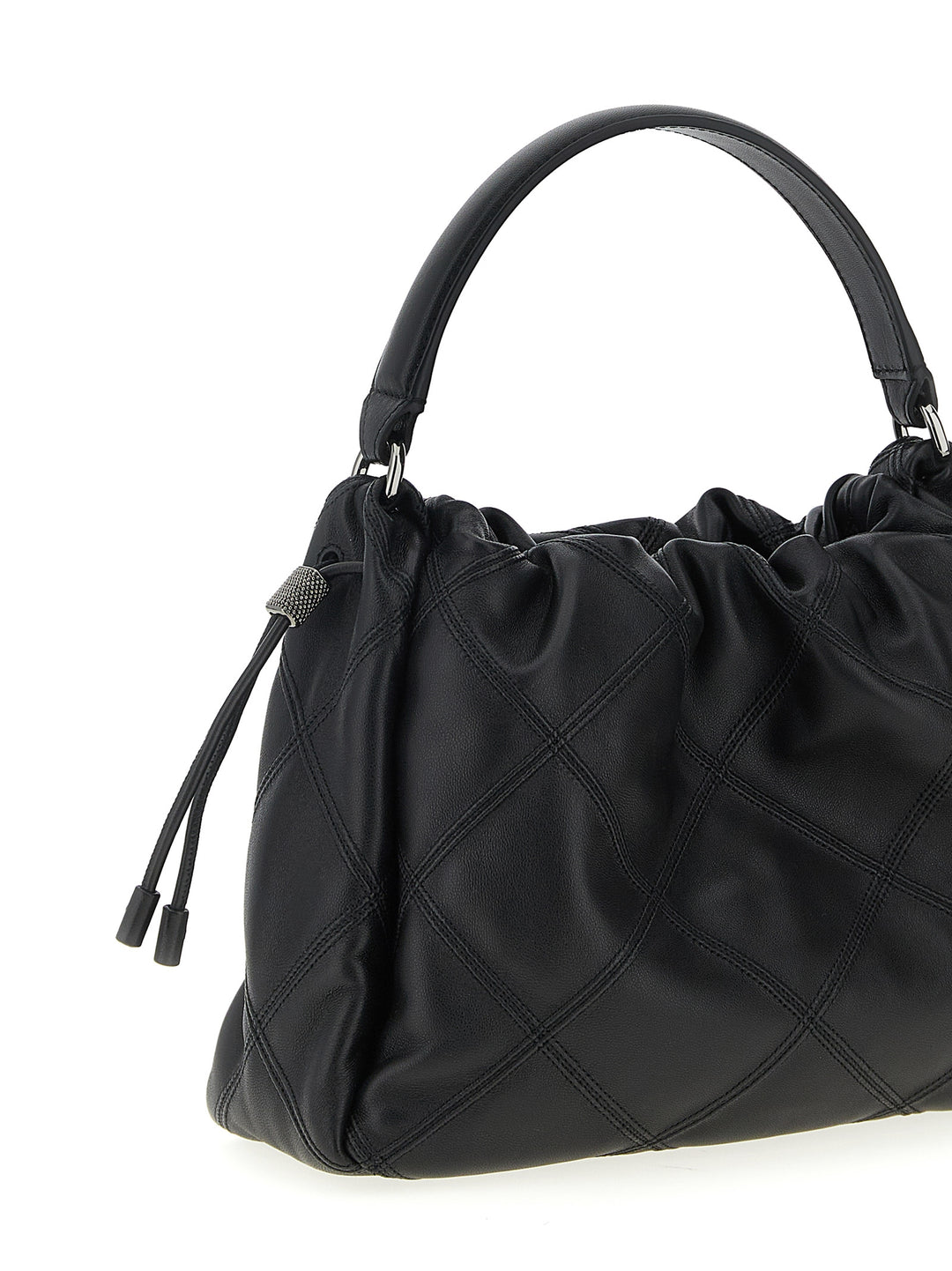 Brunello Cucinelli Bucket Mellow Hand Bags - Black | c5e2b8239cfe9c6bdcbda7dac689024f710496f2