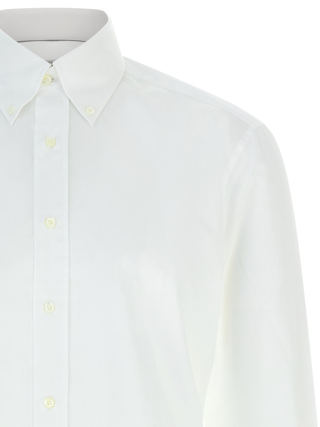 Brunello Cucinelli Button-Down Shirt Shirt and Blouse - White | 1d5793b5f7a4d7ee2f8fd8ec871eb55b5f62437b