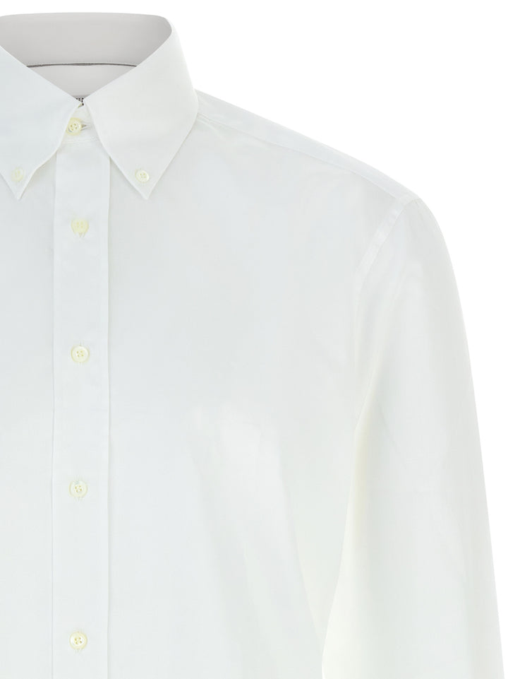 Brunello Cucinelli Button-Down Shirt Shirt and Blouse - White | 1d5793b5f7a4d7ee2f8fd8ec871eb55b5f62437b