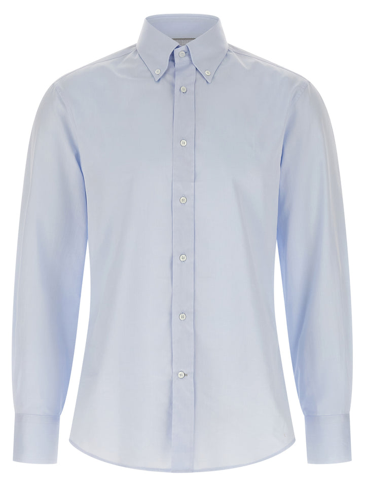 Brunello Cucinelli Button-Down Shirt Shirt and Blouse - Light Blue | 3e9692c596930c8a693a8eea23b2bb5362b01d0d