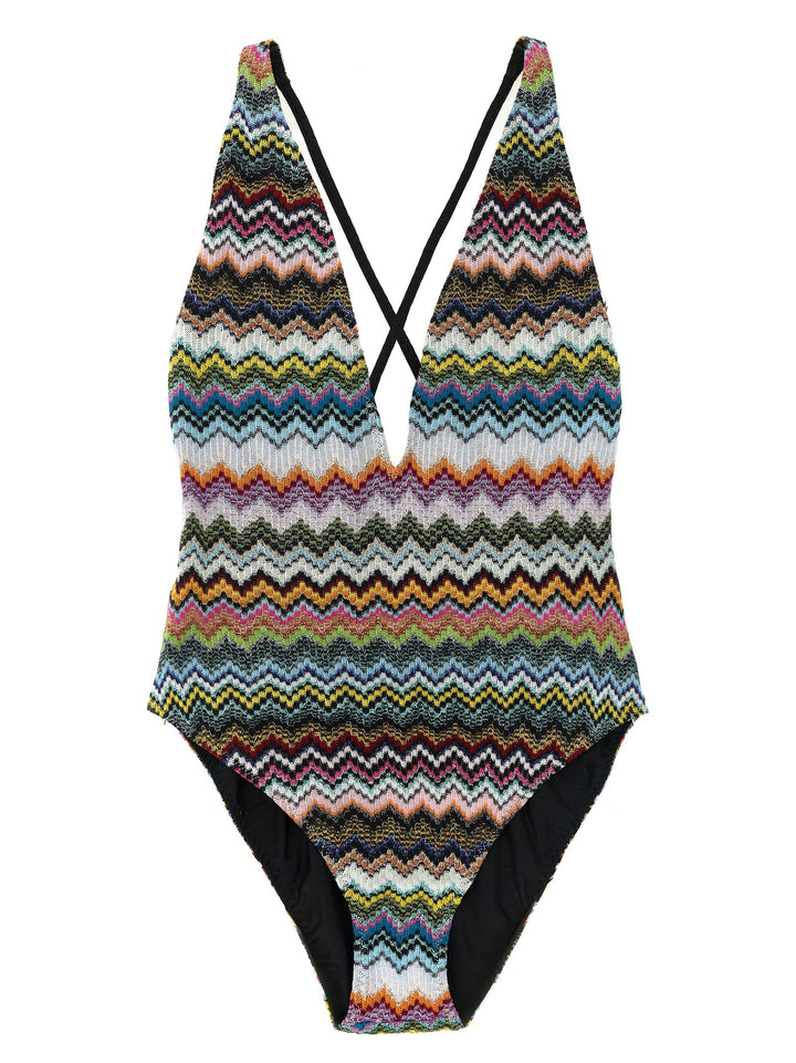 Missoni Zigzag One-Piece Swimsuit Beachwear - Multicolor | ec9aac558da35b4a97b9106bf53dea32afea7d23