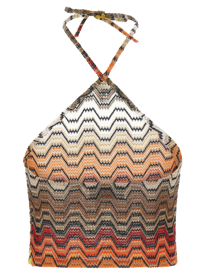 Missoni Greek Pattern Top Tops - Multicolor | 06633cb1e4a73f296c1dbfc76b5a9c917e310d38
