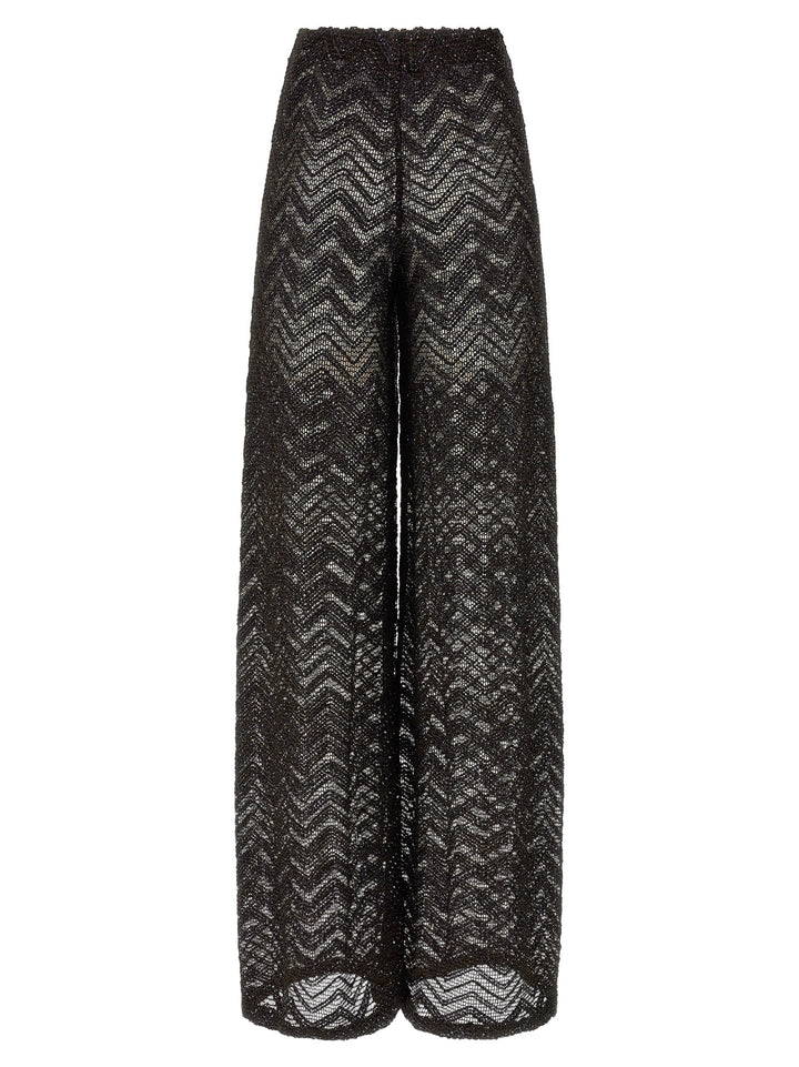 Missoni Zigzag Mesh Pants Beachwear - Brown | 061e7f7617ad04a6c7893eef302ff95114e4a2f9