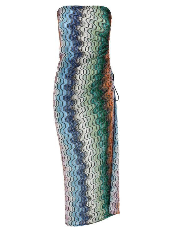 Greek Motif Cover-Up Dress Beachwear Multicolor