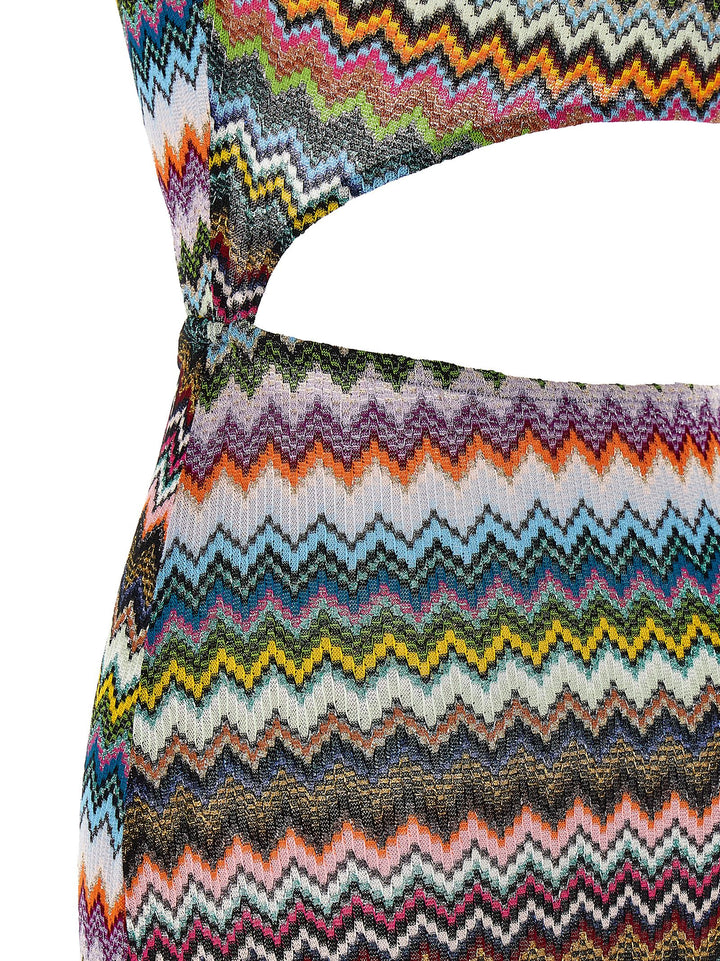 Missoni Knitted Swimwear Cover Up Dresses - Multicolor | cb9e268447ff5875388228d9a748b674f35e4041
