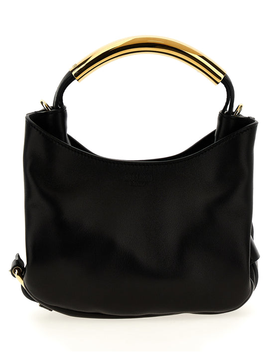 Moschino Handle Me Bag Small Hand Bags Black