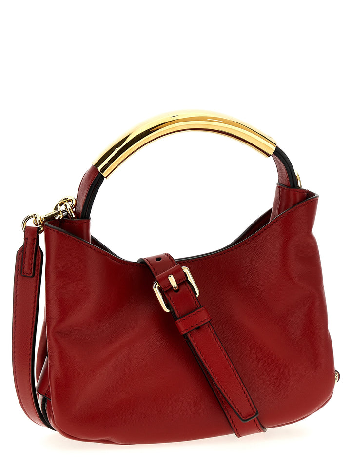 Moschino Handle Me Bag Small Hand Bags Red