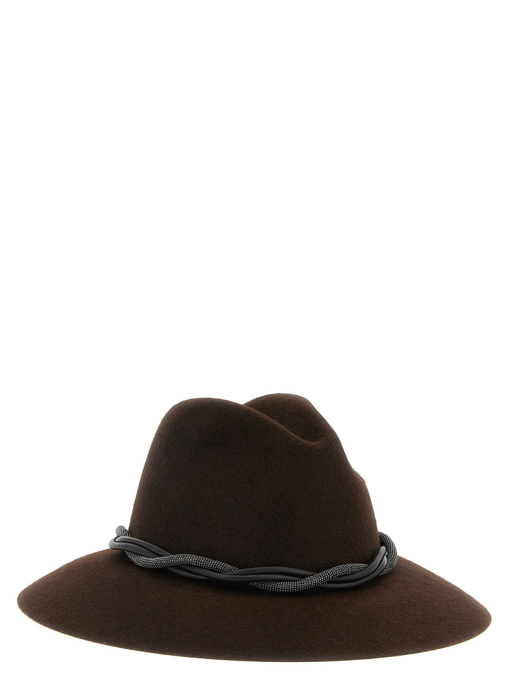 Brunello Cucinelli Fedora Hats - Brown | df019ec89fca4ec2f5a8a9c6f62ad55acea2d71a