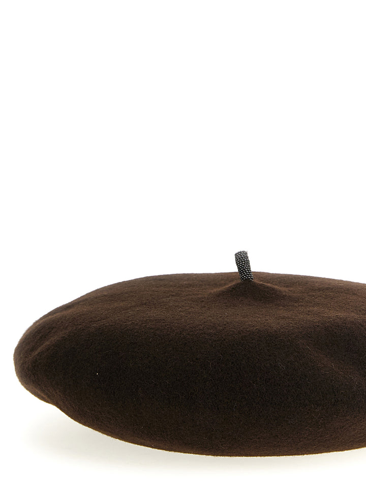 Brunello Cucinelli Precious Detail Hats - Brown | 994045bb1e6582f123151f0b0e0e7afe2bb346e0