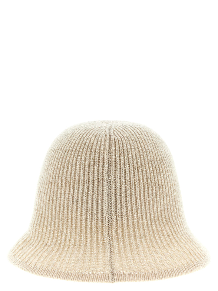 Brunello Cucinelli Sparkling Cashmere Beanie Hats - Beige | da01521504e13987a95236123f174d2751aeeea7
