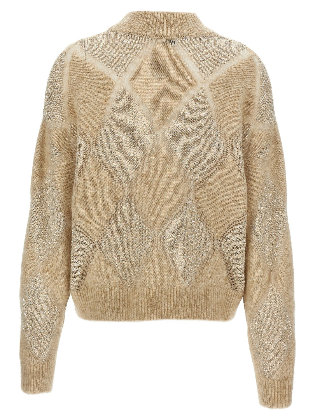 Sequin Diamond Sweater Sweater, Cardigans Beige