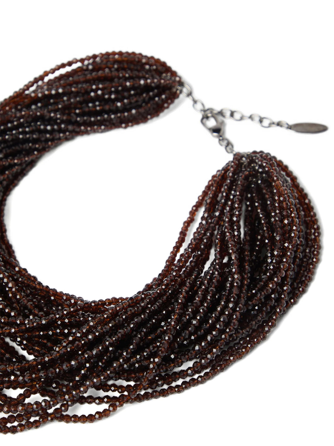 Brunello Cucinelli Glass And Silver Chocker Jewelry - Brown | fd69c634beb7f9649be971ec252c7666a1ffad3a