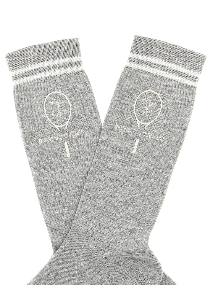 Ribbed Socks Gray