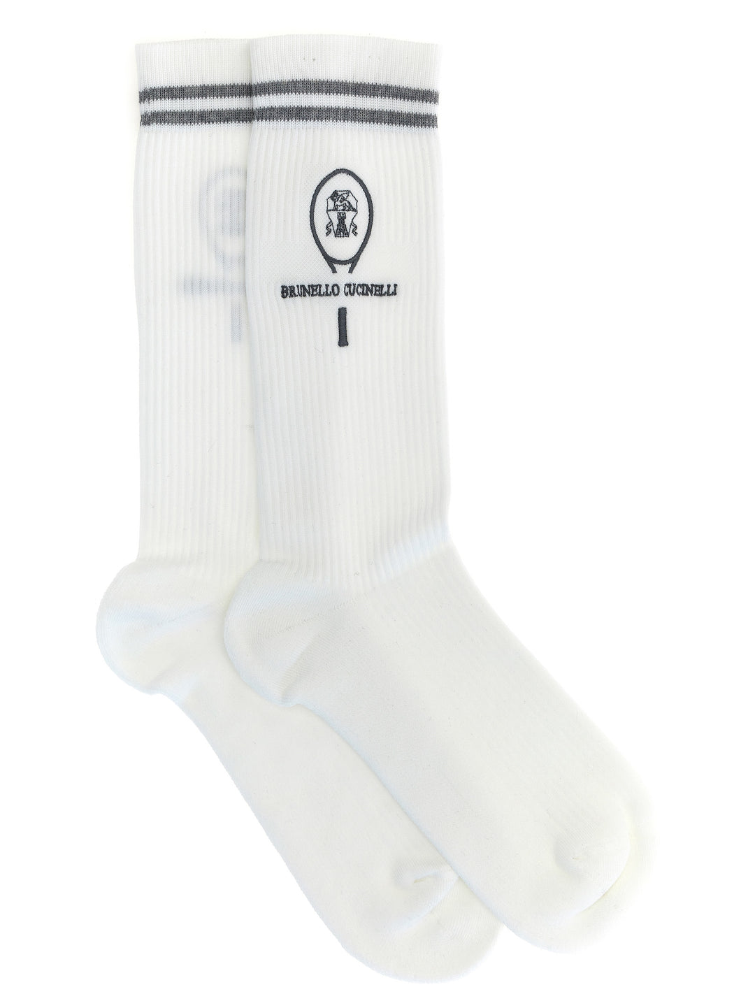 Ribbed Socks White