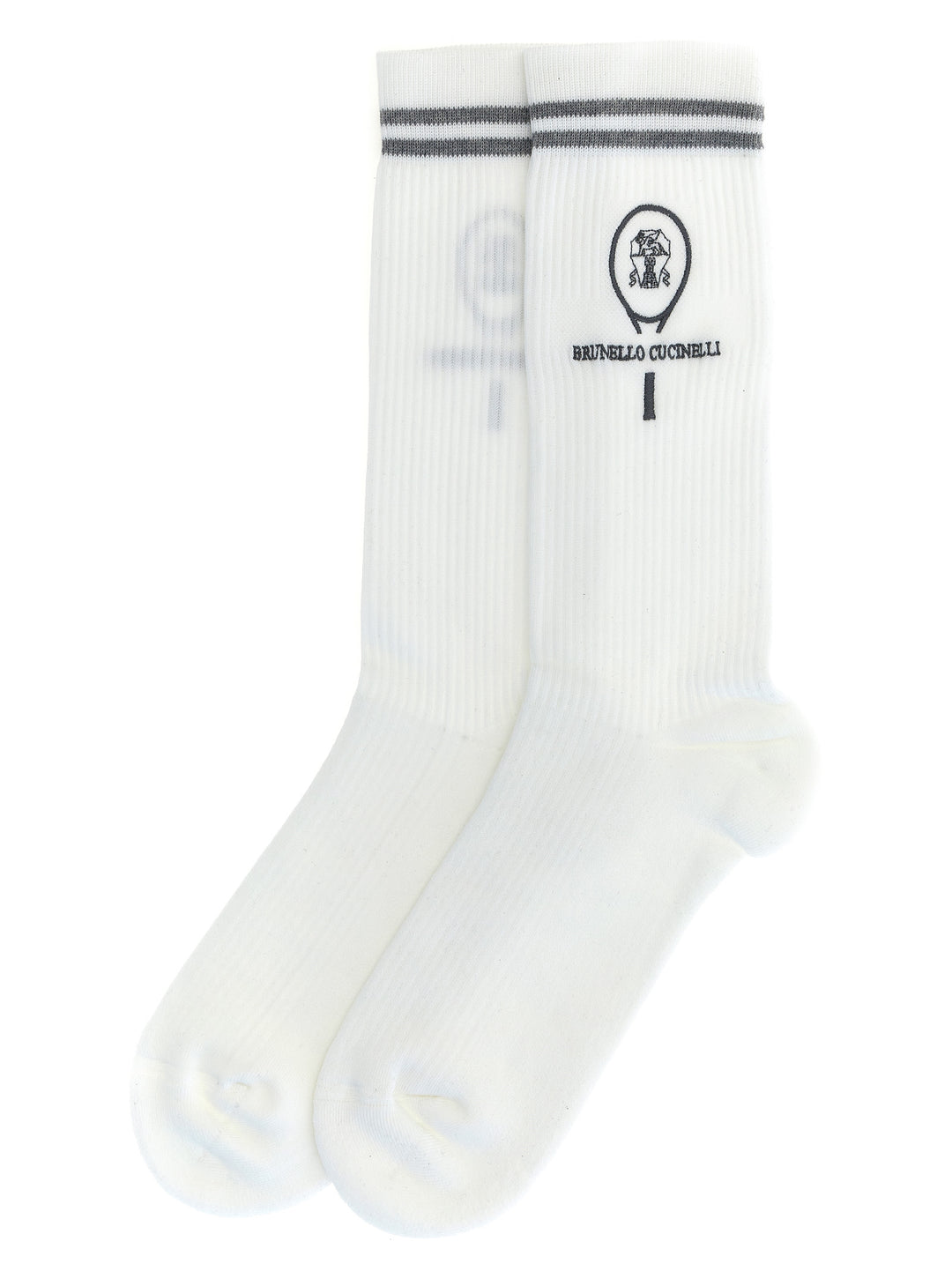 Ribbed Socks White