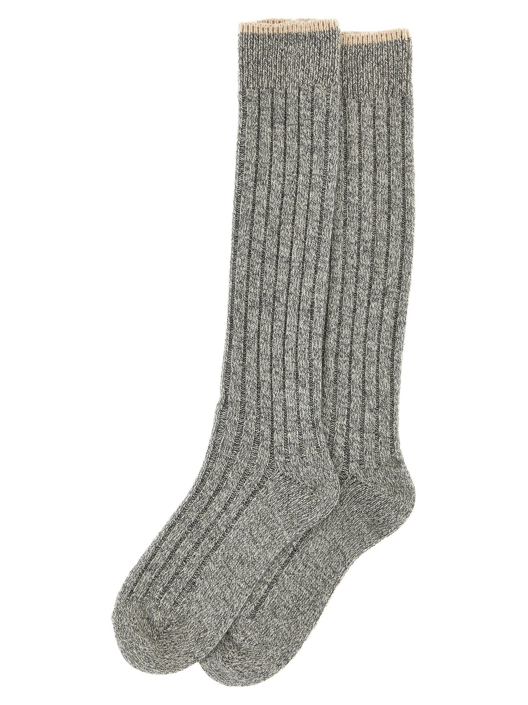 Ribbed Socks Gray