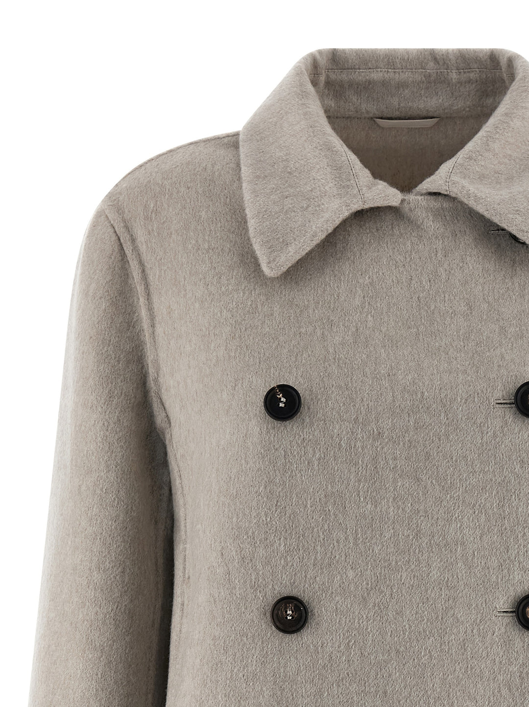 Brunello Cucinelli Cashmere Coat Coats and Trench Coats - Gray | d7b2d52216efffd5b04956dc15395e50e42ca76c