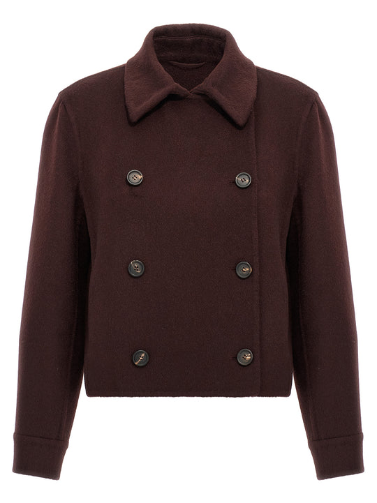 Monile Cashmere Coat Coats And Trench Coats Bordeaux