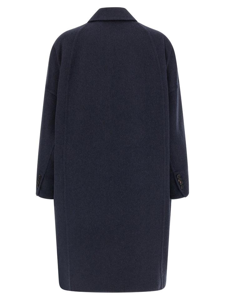 Brunello Cucinelli Cashmere Coat Coats and Trench Coats - Blue | cb8ba4411b9e263723414b938f44c168ccc05b71