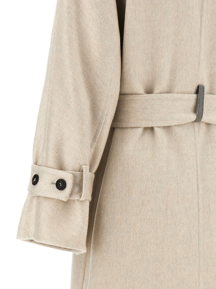 Belted Coat Coats, Trench Coats Gray