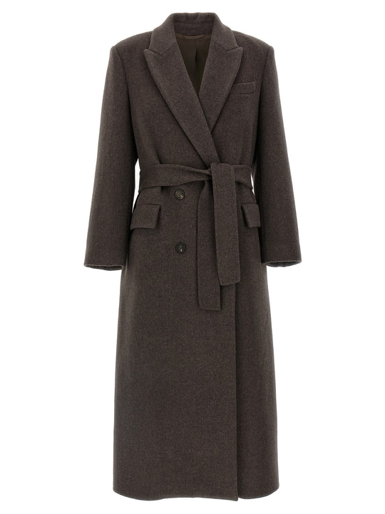 Double Coats And Trench Coats Brown