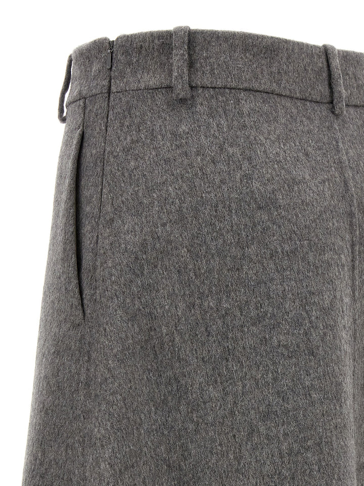 Flared Skirt Skirts Gray