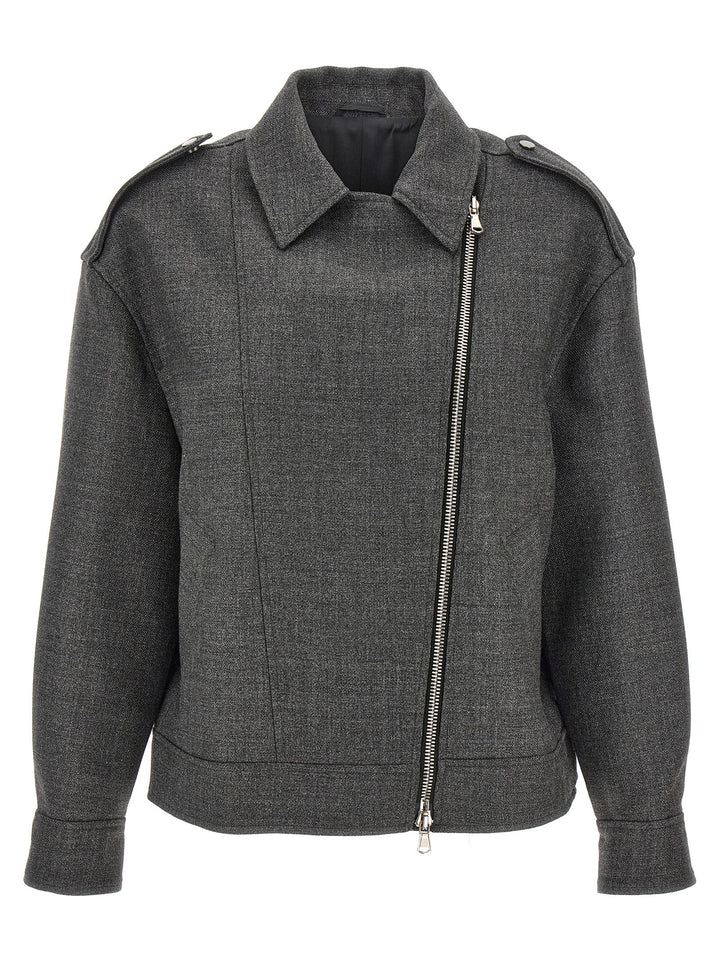 Wool Nail Casual Jackets, Parka Gray