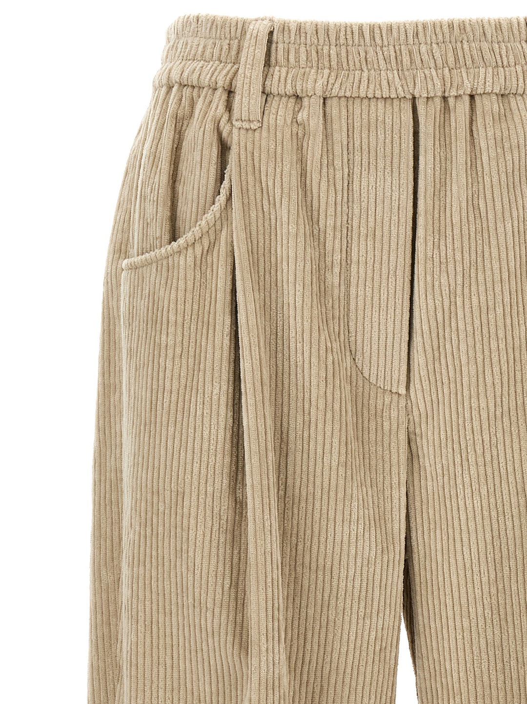 Corduroy Trousers Pants Beige