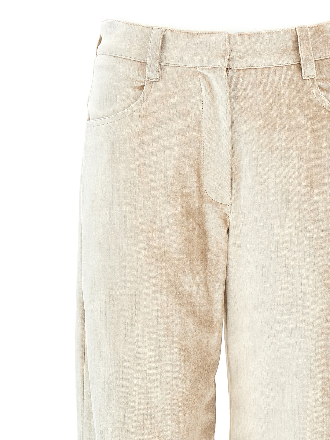 Velvet Pants Beige