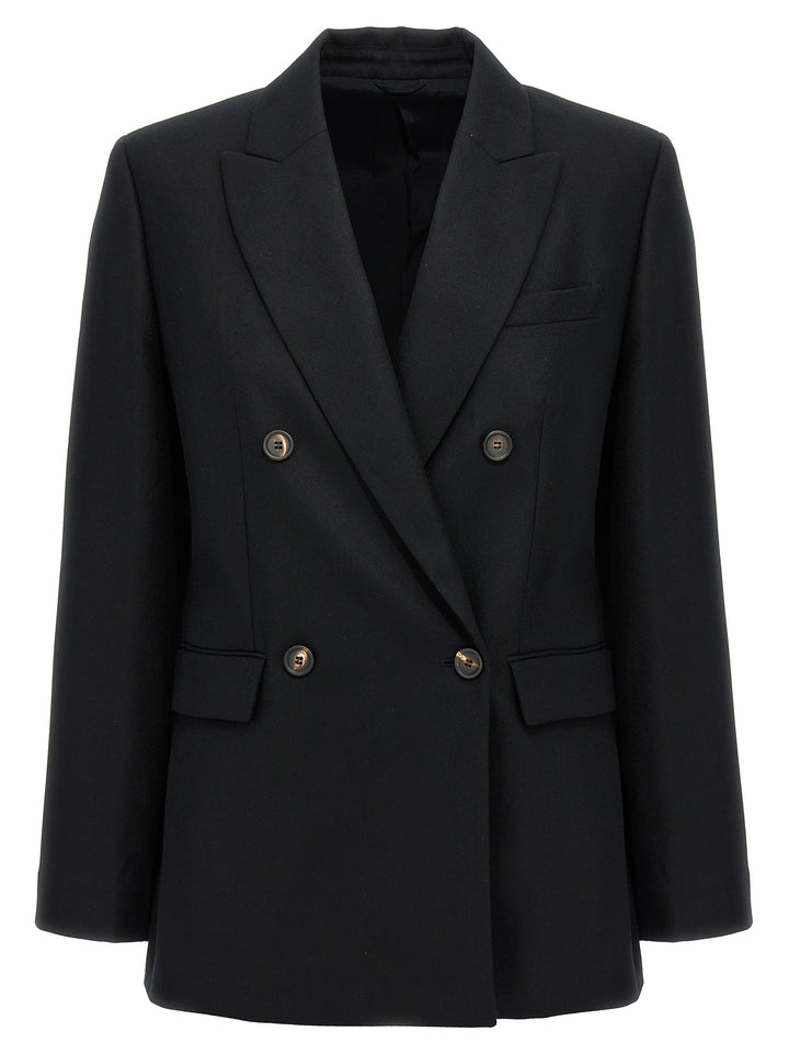 Double-Breasted Blazer Blazer And Suits Black