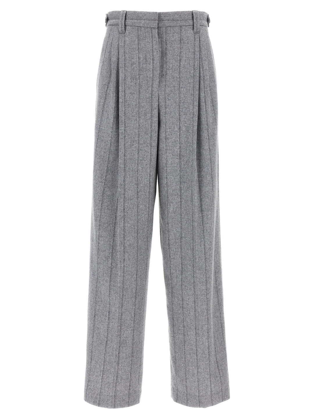 Pinstripe Pants Gray