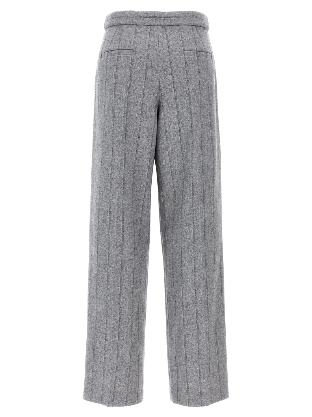 Pinstripe Pants Gray