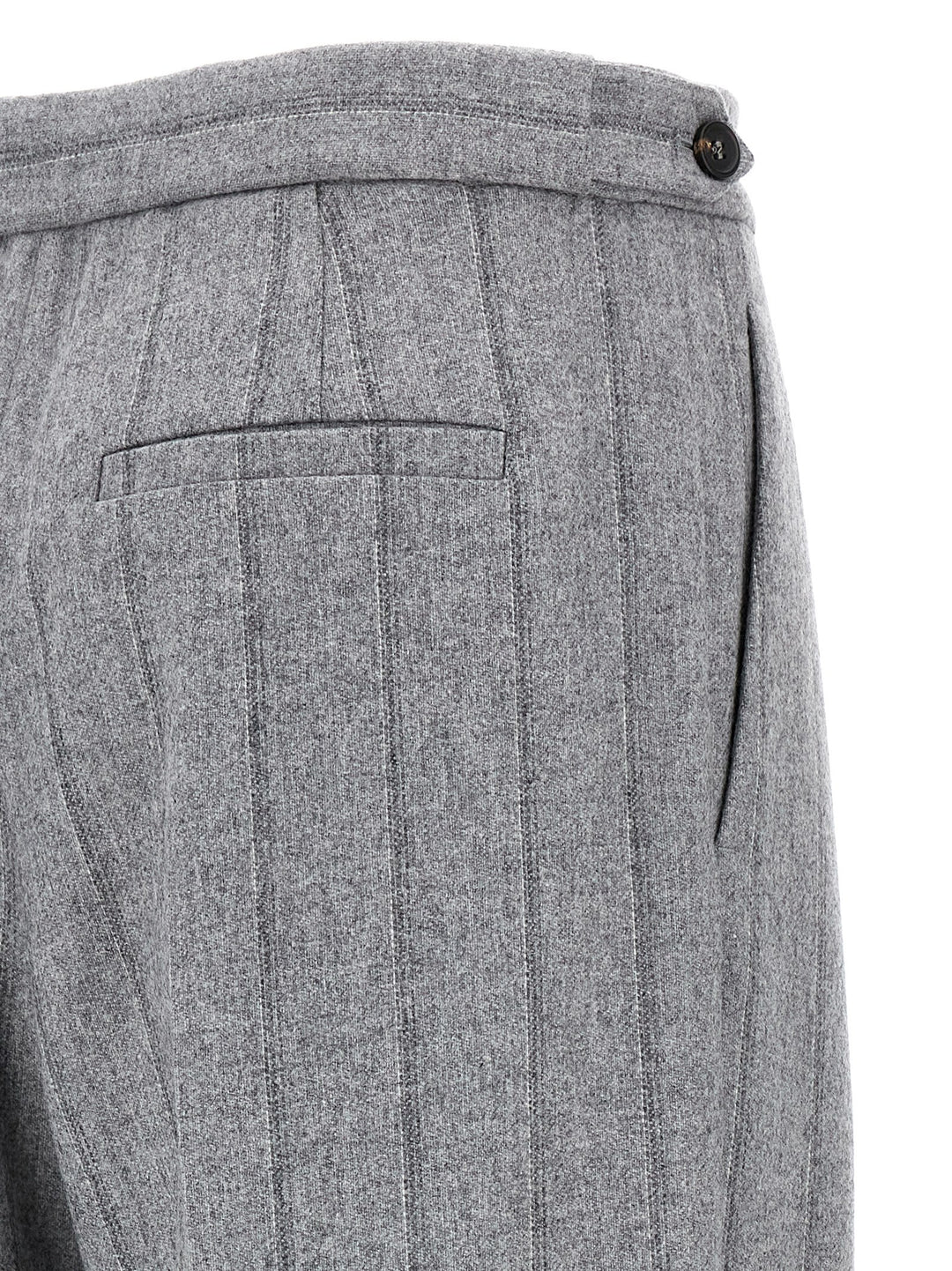 Pinstripe Pants Gray