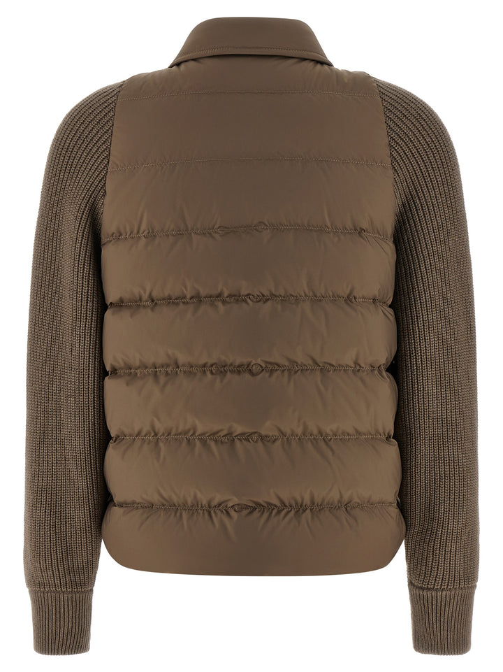 Brunello Cucinelli Nylon Down Jacket Puffer Jackets - Brown | 6d68b7285e95045141284a47da6604b841c77914