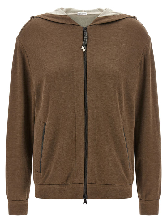 Monile Hoodie Sweatshirt Brown
