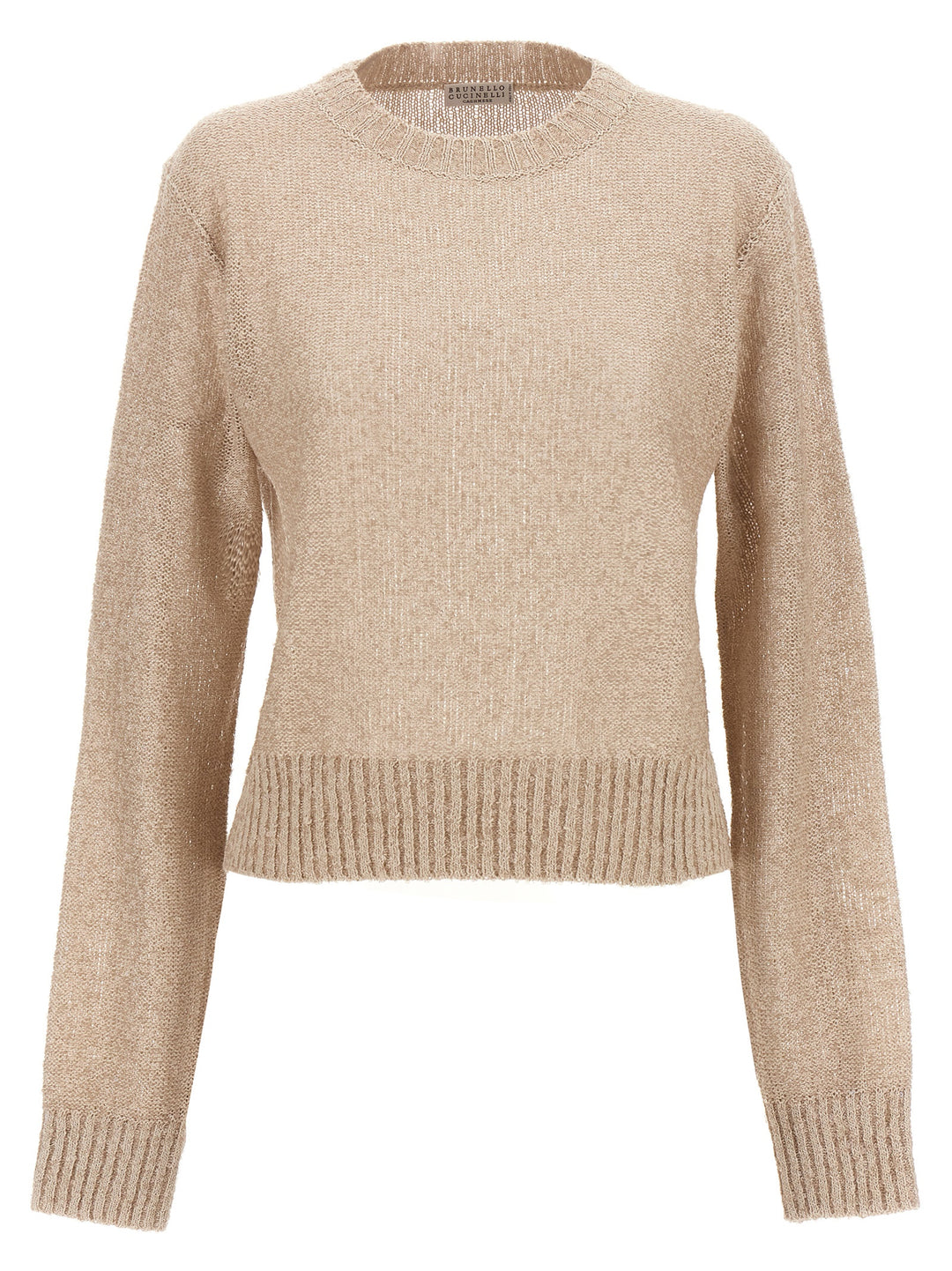 Micro Sequin Sweater Sweater, Cardigans Beige